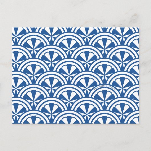 Coastal Waves Pattern - De Witte Lotus Briefkaart (Voorkant)