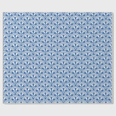 Coastal Waves Pattern - De Witte Lotus Cadeaupapier (Vlak)