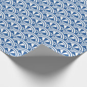 Coastal Waves Pattern - De Witte Lotus Cadeaupapier (Hoek)
