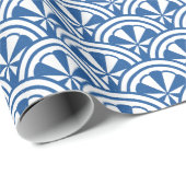 Coastal Waves Pattern - De Witte Lotus Cadeaupapier (Rol Hoek)