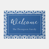 Coastal Waves Pattern - De Witte Lotus Deurmat (Voorkant)