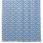 Coastal Waves Pattern - De Witte Lotus Douchegordijn (Voorkant)