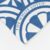 Coastal Waves Pattern - De Witte Lotus Fleece Deken (Hoek)