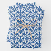 Coastal Waves Pattern - De Witte Lotus Inpakpapier Vel (In situ)