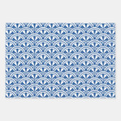 Coastal Waves Pattern - De Witte Lotus Inpakpapier Vel (Voorkant)