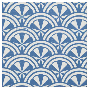 Coastal Waves Pattern - De Witte Lotus Stof
