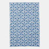 Coastal Waves Pattern - De Witte Lotus Theedoek (Verticaal)