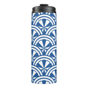 Coastal Waves Pattern - De Witte Lotus Thermosbeker