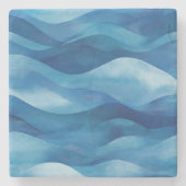 Coastal Waves Stone Onderzetter (Voorkant)