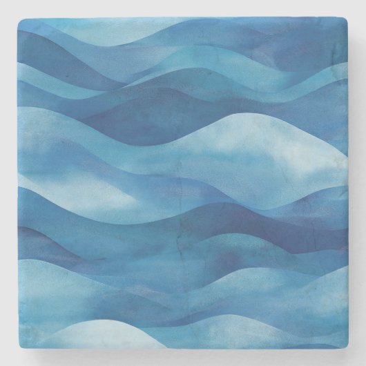 Coastal Waves Stone Onderzetter (Voorkant)