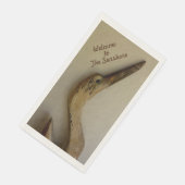 Coastal Wooden Heron Rustic Servet (Hoek)