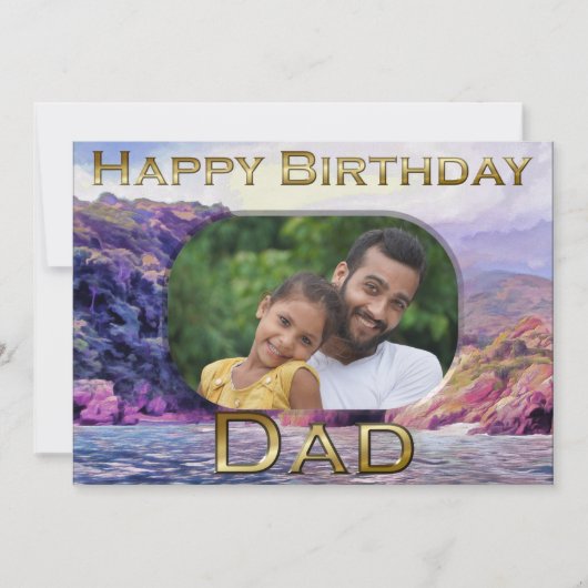 Coastal Yelapa Dad Birthday 1620 Kaart (Voorkant)