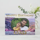 Coastal Yelapa Dad Birthday 1620 Kaart (Staand voorkant)