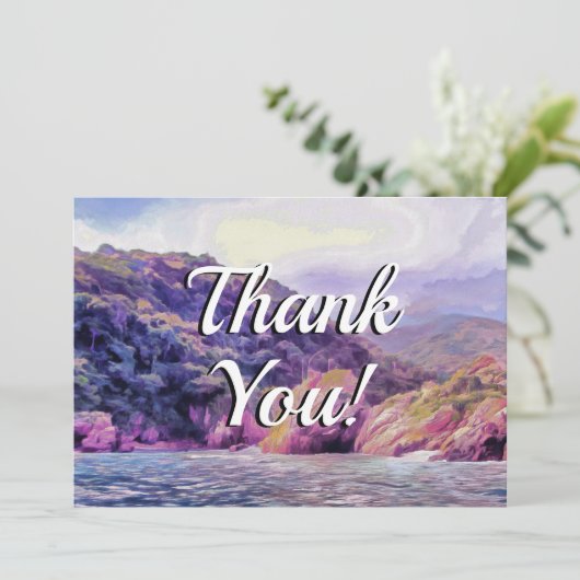 Coastal Yelapa Dank u wel 1620 Bedankkaart (Staand voorkant)