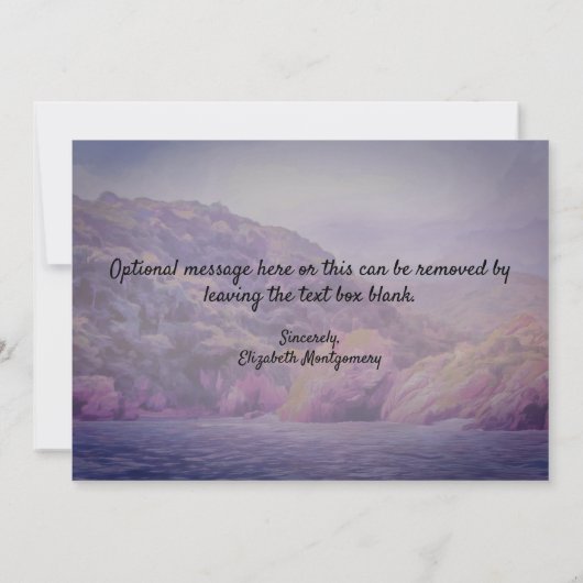 Coastal Yelapa Dank u wel 1620 Bedankkaart (Achterkant)