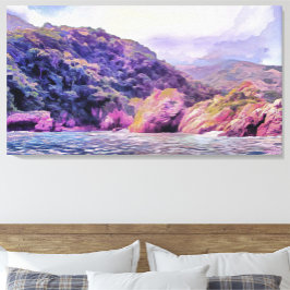 Coastal Yelapa tot Puerto 1620 Art Canvas Afdruk