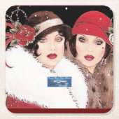 Coaster 1 Burg(Winter Rood 2) RFPMDesigns Kartonnen Onderzetters (Voorkant)
