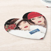Coaster 4 Burg(Winter Red 2) RFPMDesigns 2024 Kartonnen Onderzetters (Gekanteld)