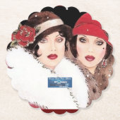 Coaster 5 Burg(Winter Rood 2) RFPMDesigns Kartonnen Onderzetters (Voorkant)