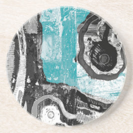 Coaster - Abstracte oppervlakstroom Zandsteen Onderzetter