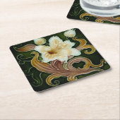 coaster cardboard art nouveau kartonnen onderzetters (Schuin)