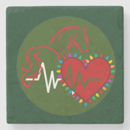 Coaster Christmas Logo Stenen Onderzetter