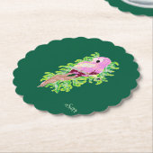 Coaster : Exotische Vogel . Kartonnen Onderzetters (Gekanteld)