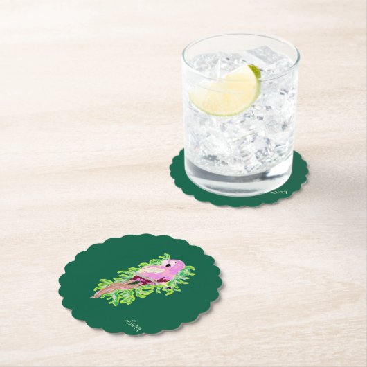 Coaster : Exotische Vogel . Kartonnen Onderzetters (Insitu)
