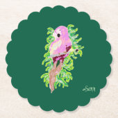Coaster : Exotische Vogel . Kartonnen Onderzetters (Voorkant)