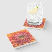 Coaster, floral art stenen onderzetter (Zijkant)