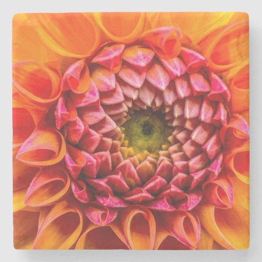 Coaster, floral art stenen onderzetter (Voorkant)