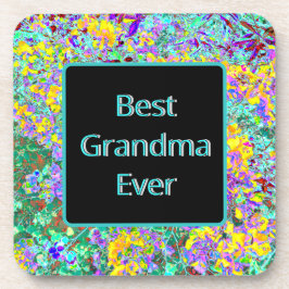 Coaster for Grandmother - "Best Grandma Ever" Bier Onderzetter
