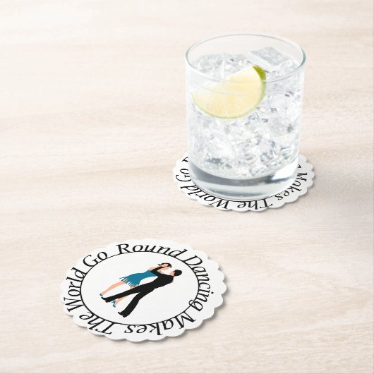 Coaster for the Round Danceer Kartonnen Onderzetters (Insitu)