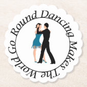 Coaster for the Round Danceer Kartonnen Onderzetters (Voorkant)