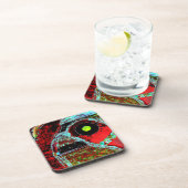 Coaster - Frequentie Slang Abstract Hard Plastic Bier Onderzetter (Rechterzijde)