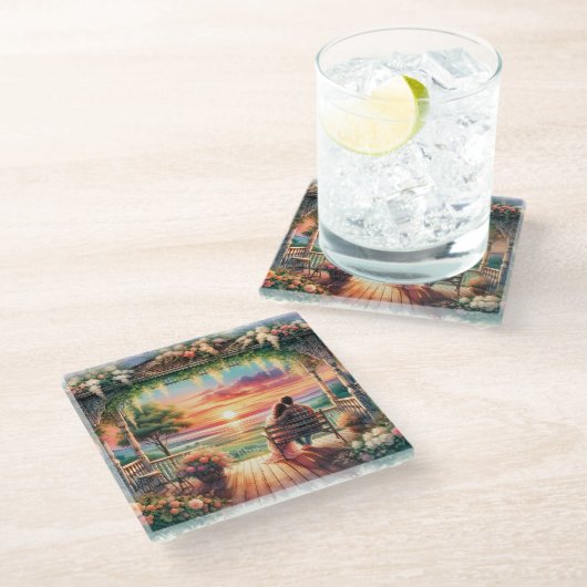 Coaster Glazen Onderzetter (Schuin)
