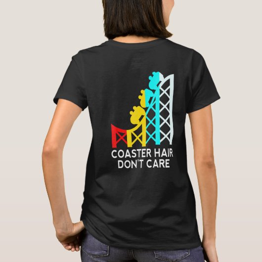 Coaster Haar Koudwatervrees Roller Coaster T-shirt (Achterkant)