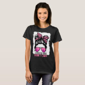 Coaster Hair Don't Care Roller Coaster Messy Bun T T-shirt (Voorkant volledig)