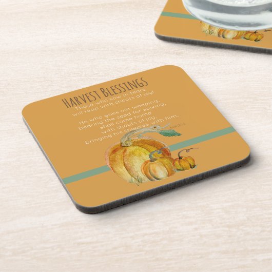 Coaster: Harvest Blessings Bier Onderzetter (Linkerzijde)