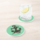 Coaster - Scheepsanker met naam Zandsteen Onderzetter (Zijkant)