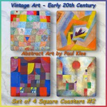 COASTER SET (4) - Kunst van Paul Klee (1879-1940) 