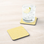 Coaster Set - Gele Bloemen Drankjes Onderzetter (Rechterzijde)