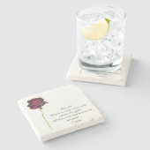 Coaster style design stenen onderzetter (Zijkant)