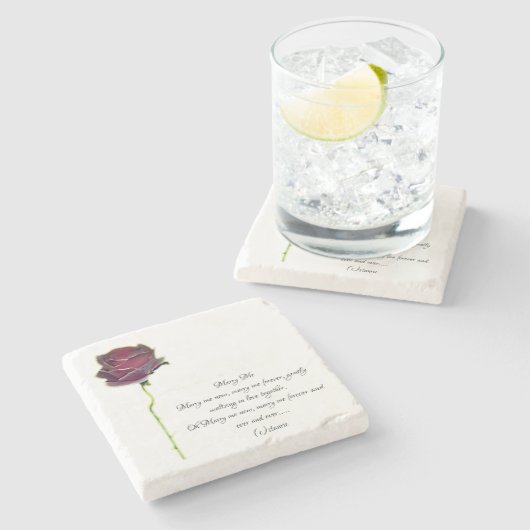 Coaster style design stenen onderzetter (Zijkant)