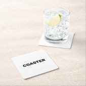 Coaster that says coaster kartonnen onderzetters (Insitu)