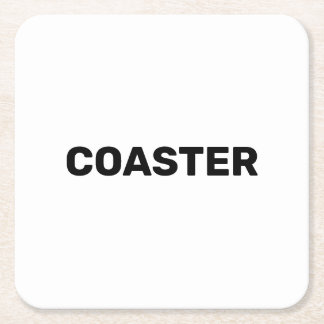 Coaster that says coaster kartonnen onderzetters