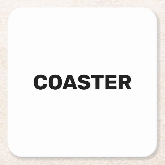 Coaster that says coaster kartonnen onderzetters (Voorkant)