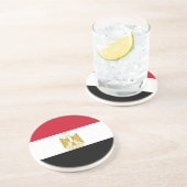 Coaster with Flag of Egypt Zandsteen Onderzetter (Zijkant)