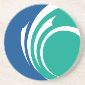 Coaster with Flag of Ottawa, Canada Zandsteen Onderzetter (Voorkant)