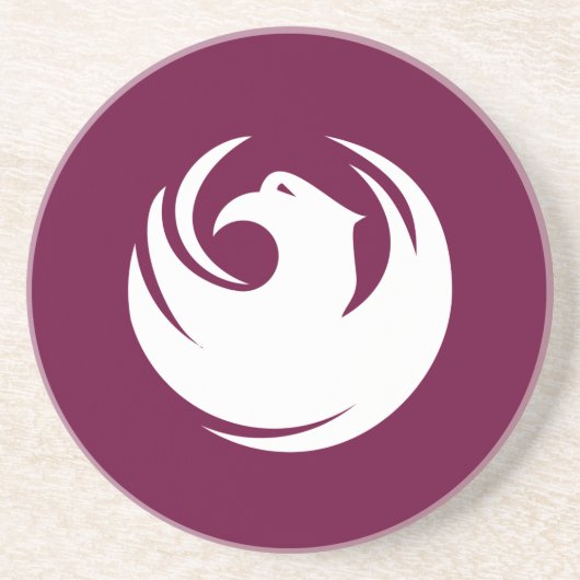 Coaster with Flag of Phoenix City, Arizona Zandsteen Onderzetter (Voorkant)